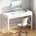 39.4 Inches Computer Desk with 2 Drawers W93067
