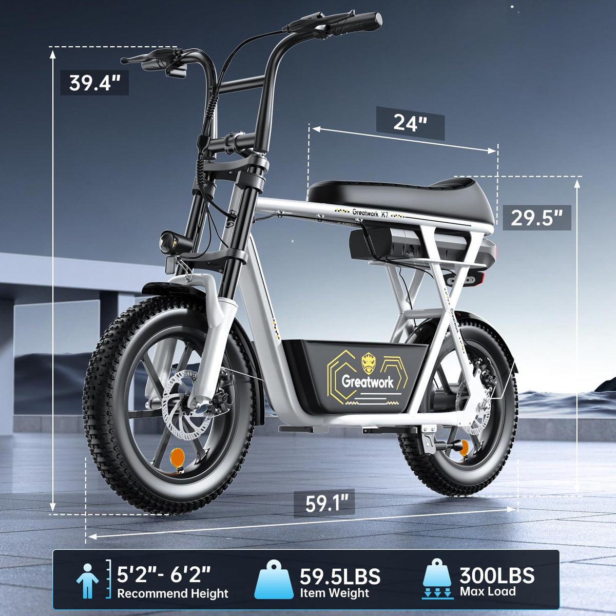1500W Electric Scooter with Seat V668