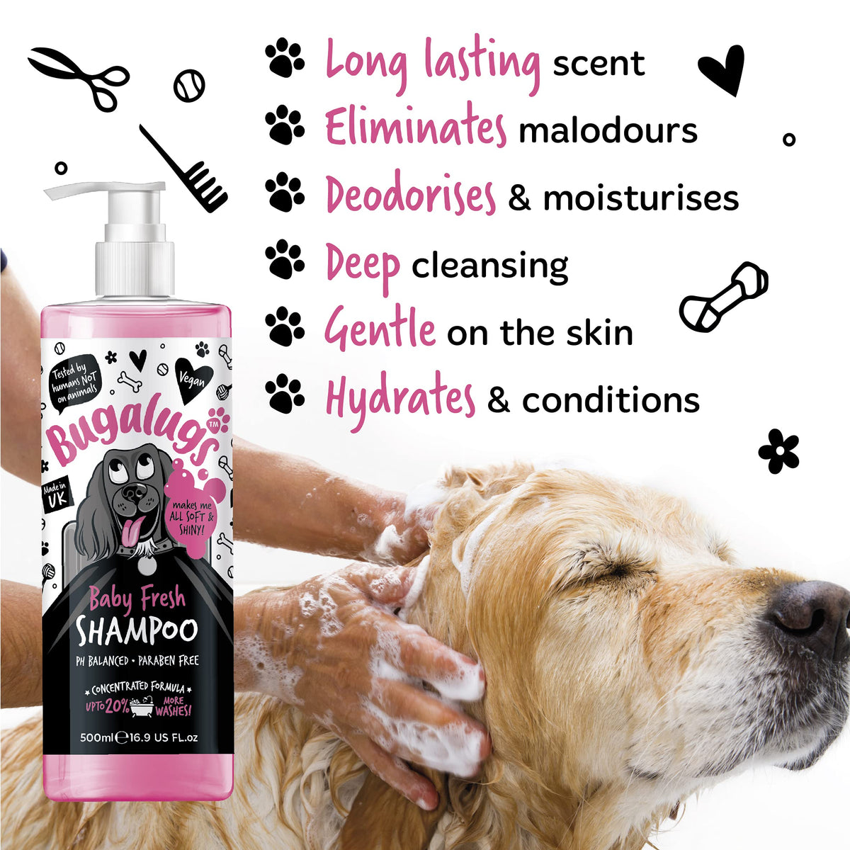Baby Powder Scent Dog Shampoo 16.85 FL Oz O94772