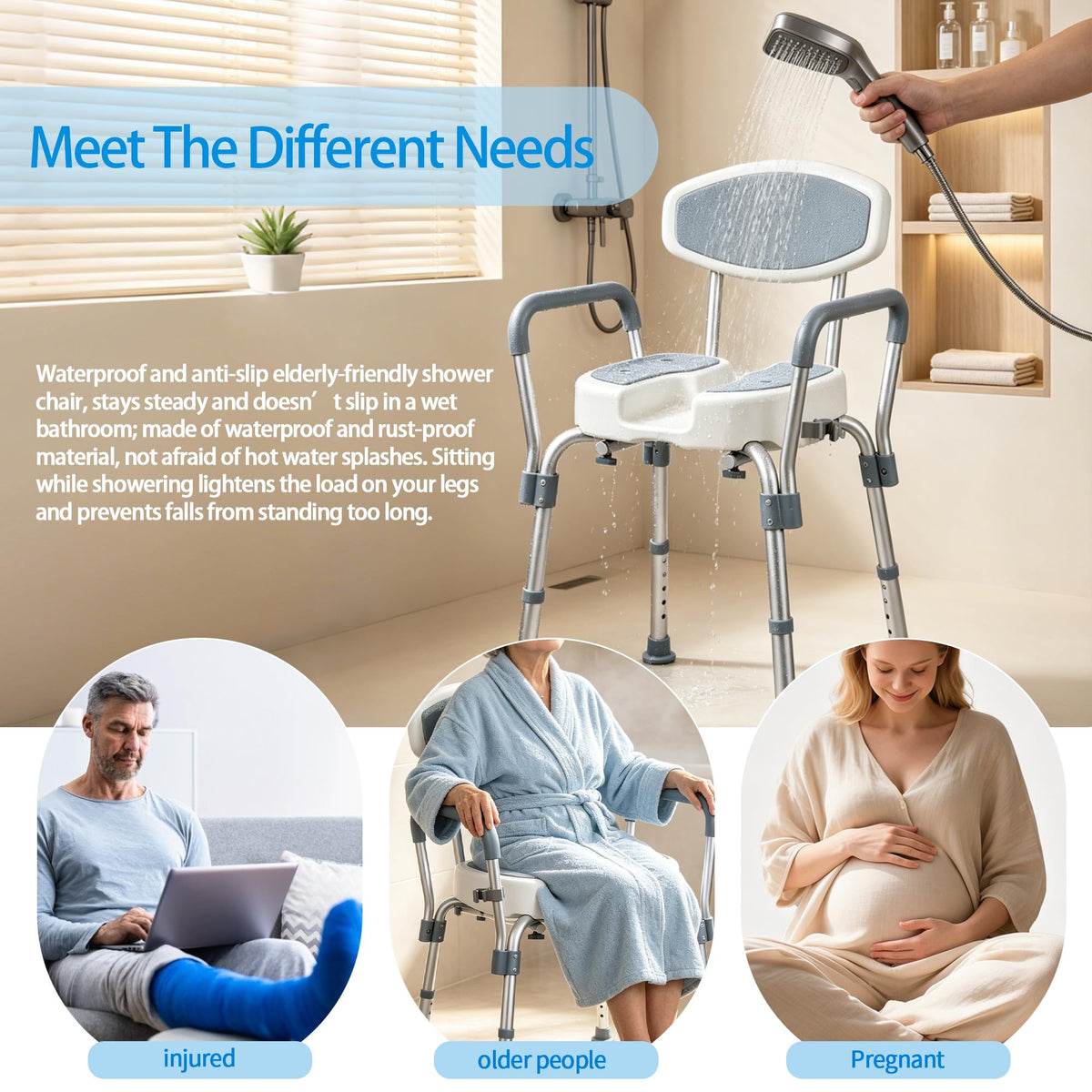 Heavy Duty Shower Chair J11677