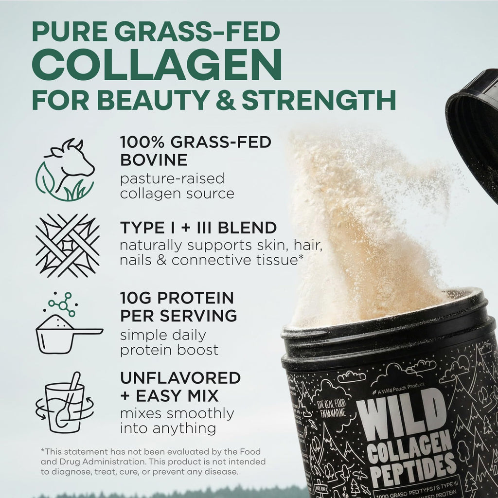 Collagen Peptides Powder Grass-Fed Hydrolyzed 16oz T7054