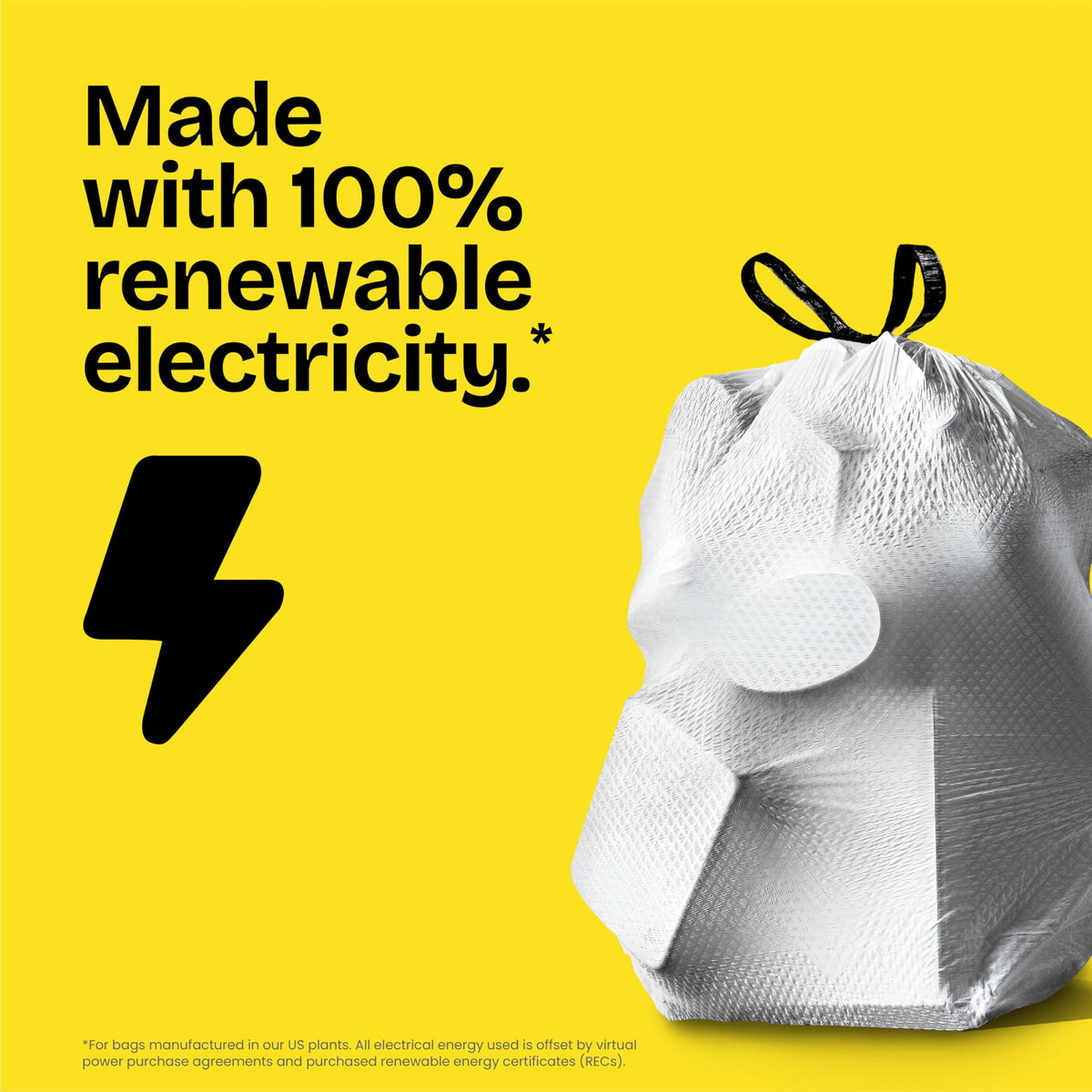 Medium Drawstring 8 Gallon Trash Bags 80 Count K636832