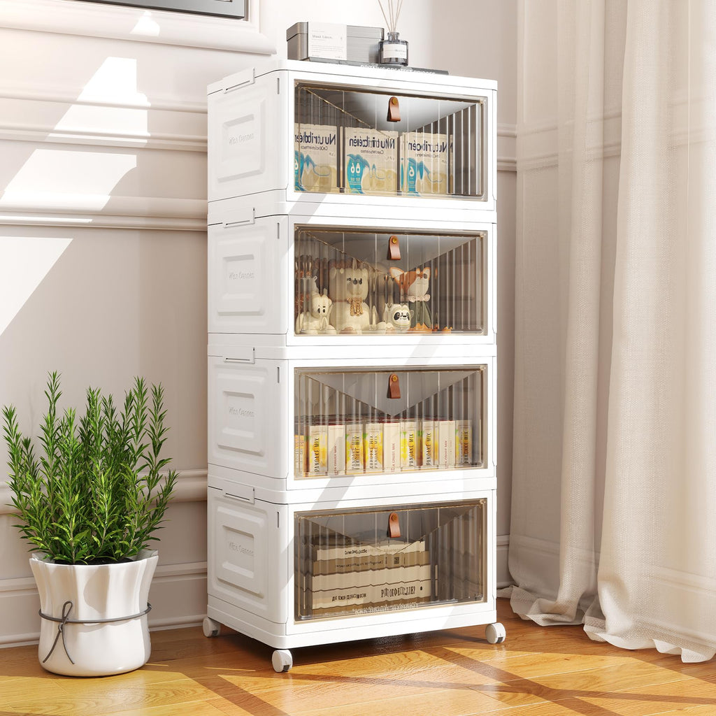 Closet Organizers and Storage with Wheels, 23QT White Q62240