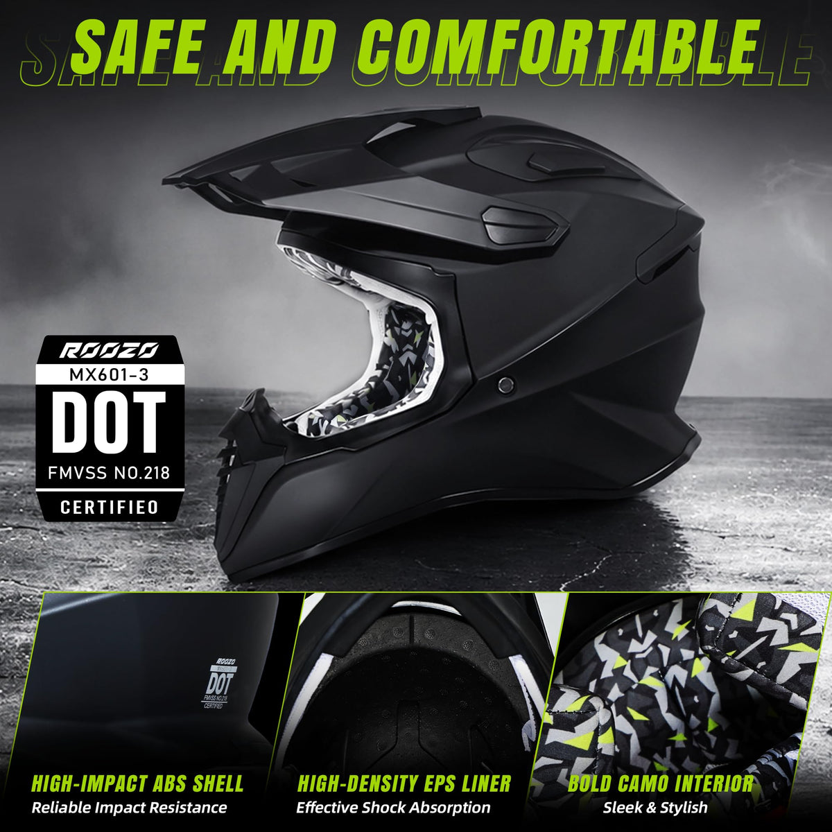 Youth Full Face Motocross Helmet K973