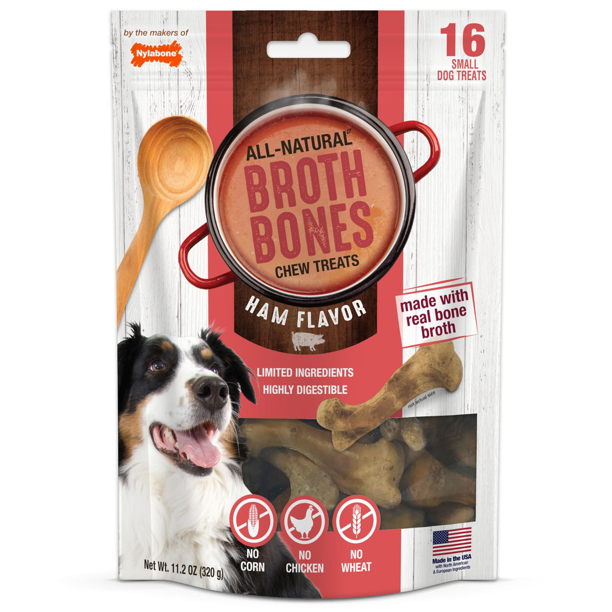 Ham Flavor Small Dog Treats 16 Count Y78523
