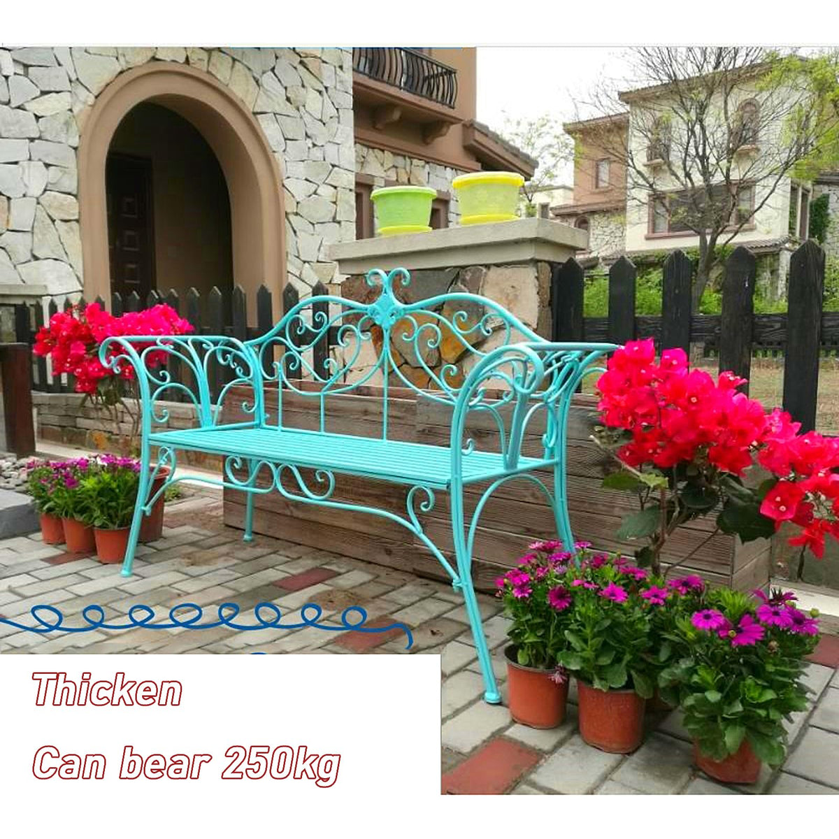 2-Seat Metal Bench F93810