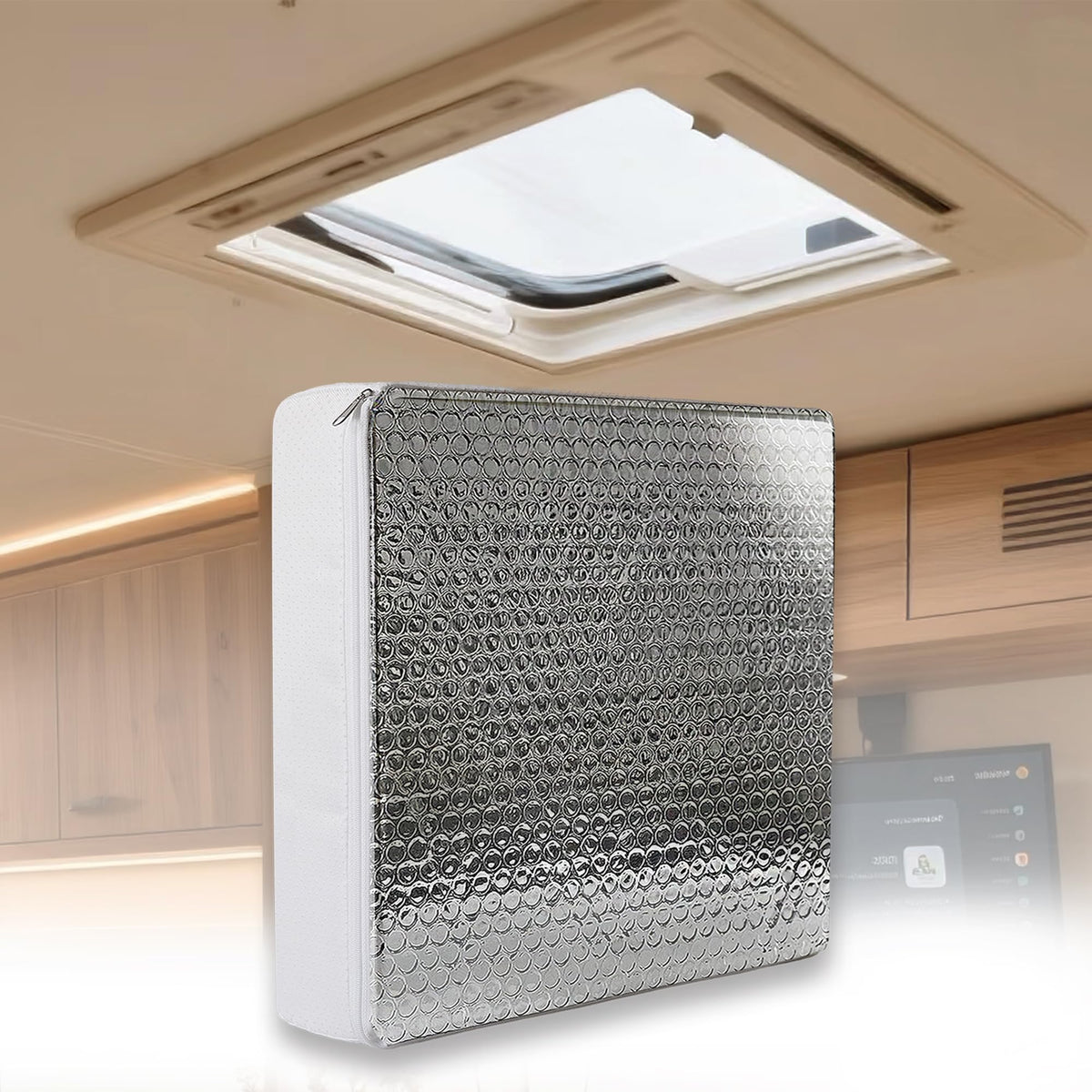 14"x14"x3" RV Vent Insulator (1-Pack) Reflective Skylight Cover F64819