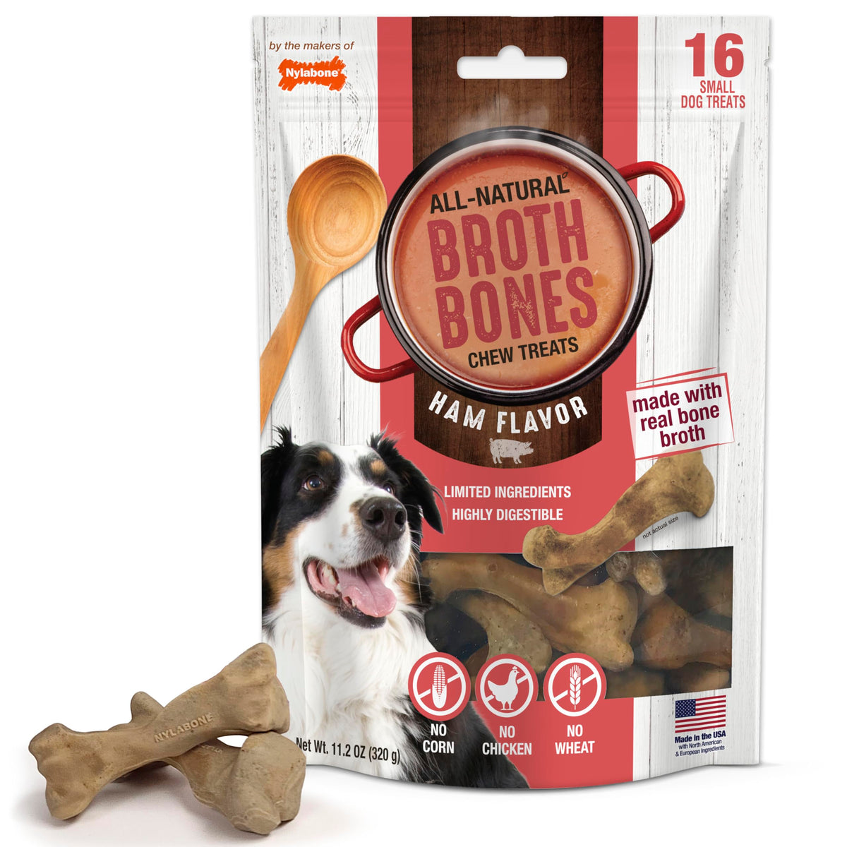 Ham Flavor Small Dog Treats 16 Count Y78523