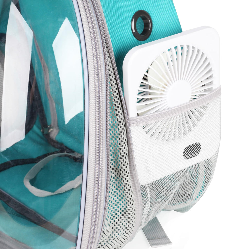 Expandable Cat Backpack with Mini Fan M9553