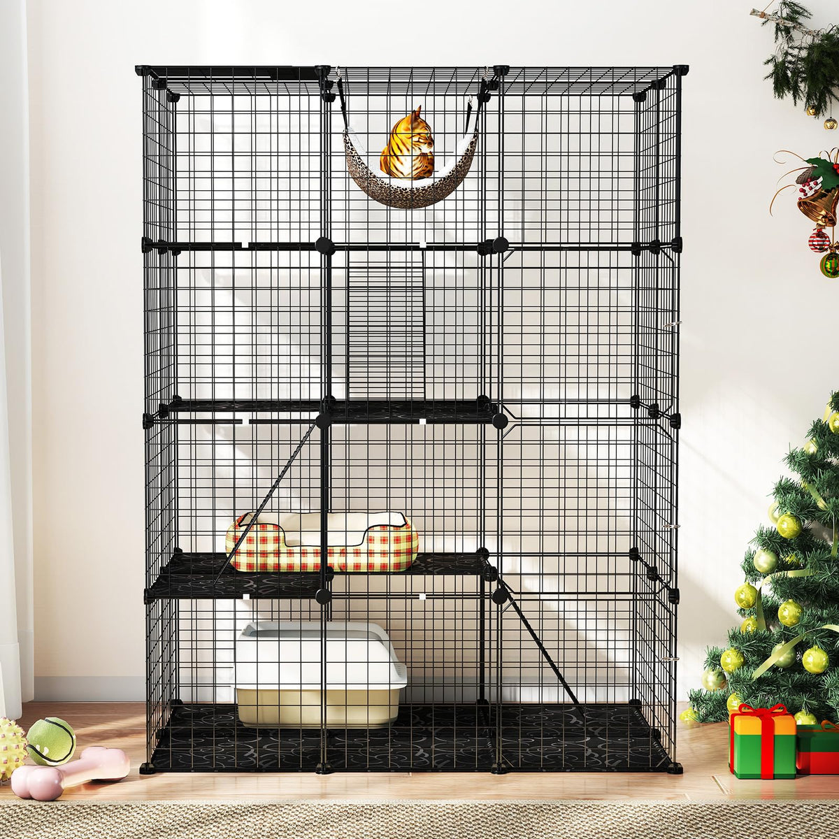 56" 4-Tier Cat Enclosure with Skylight O310463