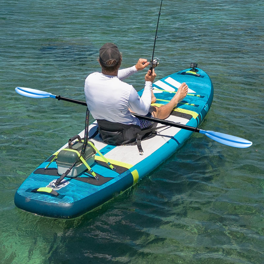 Adjustable Lightweight Floating Kayak Paddle with Safety Rope M88078