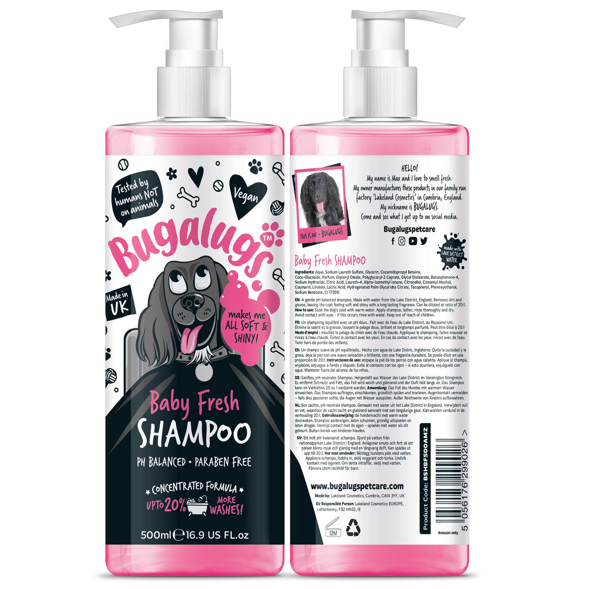 Baby Powder Scent Dog Shampoo 16.85 FL Oz O94772