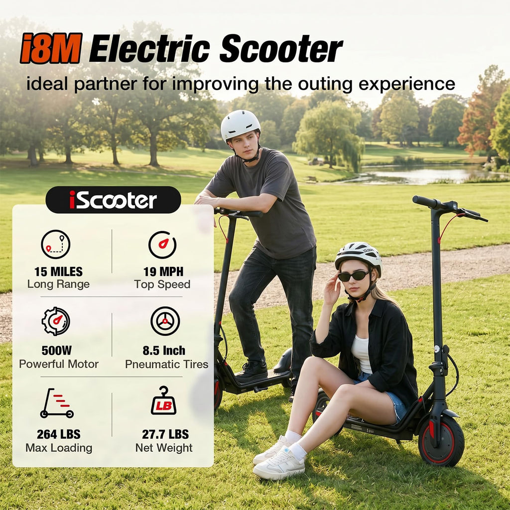 Electric Scooter with 8.5" Pneumatic Tires E76764