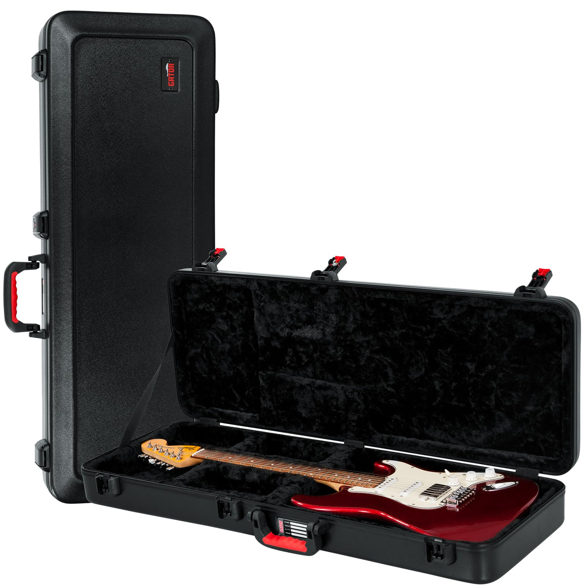Molded Flight Case for Electric Guitars with Locking Latch P3660