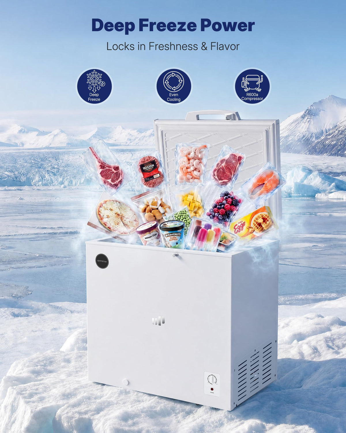 7.0 Cu.Ft Silky White Chest Freezer F327765