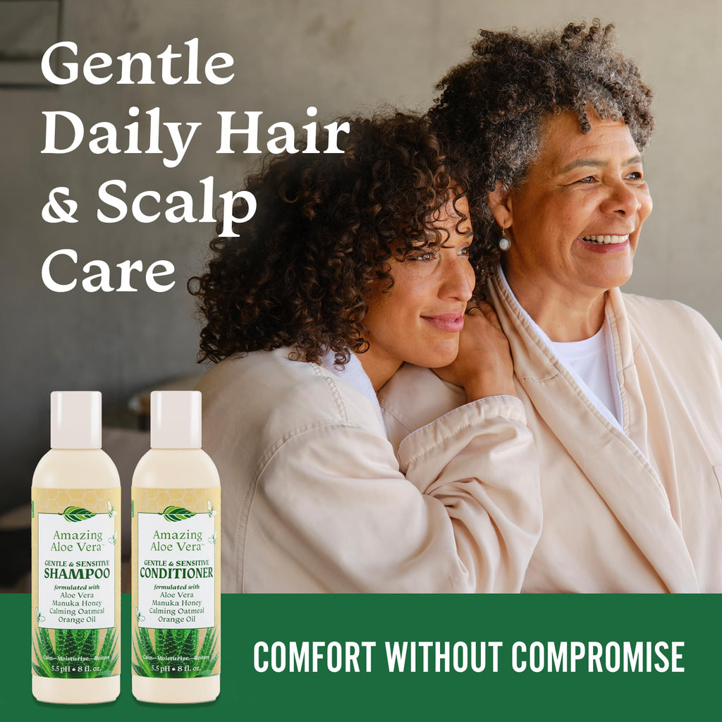 Sulfate-Free Aloe Vera Shampoo & Conditioner Set 2 x 8 Fl Oz Y666