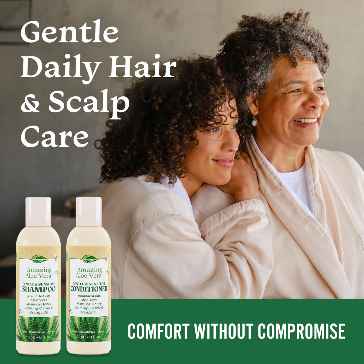 Sulfate-Free Aloe Vera Shampoo & Conditioner Set 2 x 8 Fl Oz Y666
