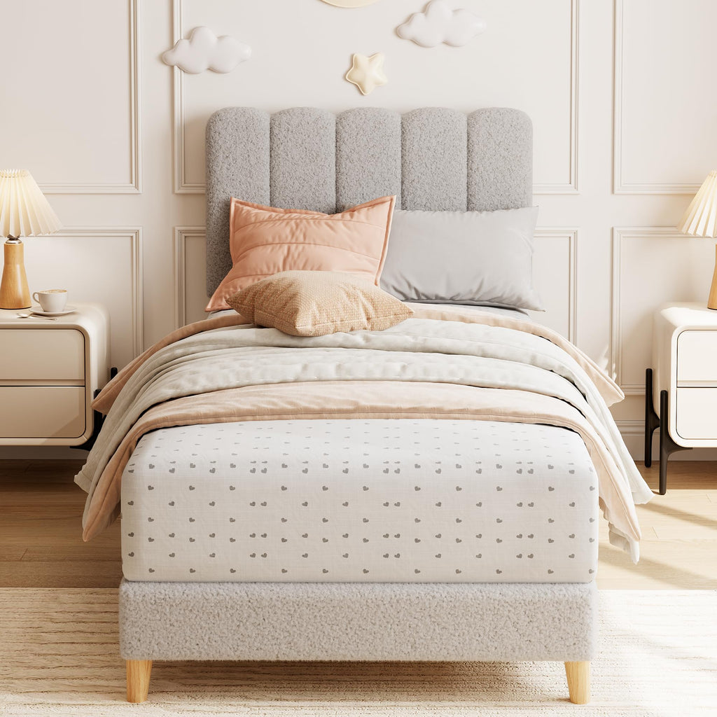 Twin Bed Frame with Headboard S832