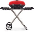 Portable Propane Gas Grill with Griddle, Red, 2 Burners L102