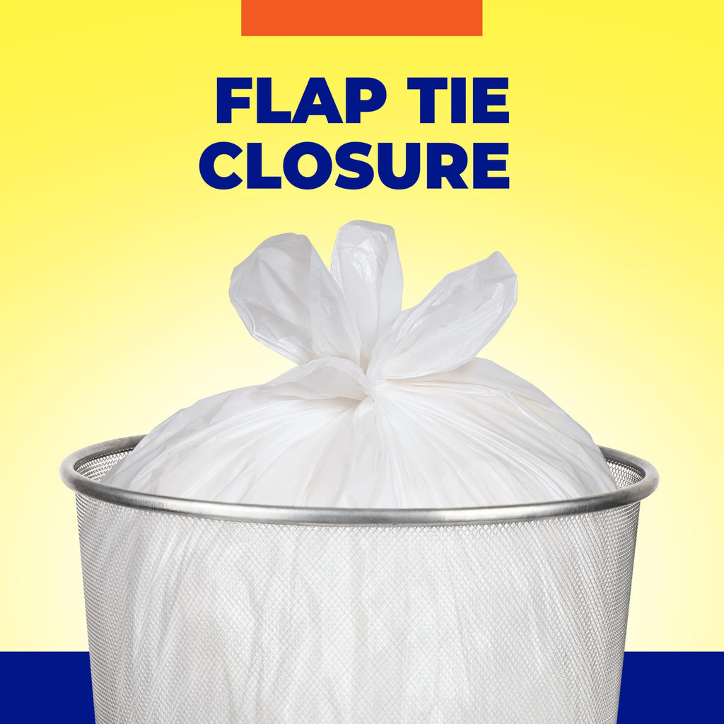4 Gallon Trash Bags, White, Fresh Linen Scent, 80ct G1880