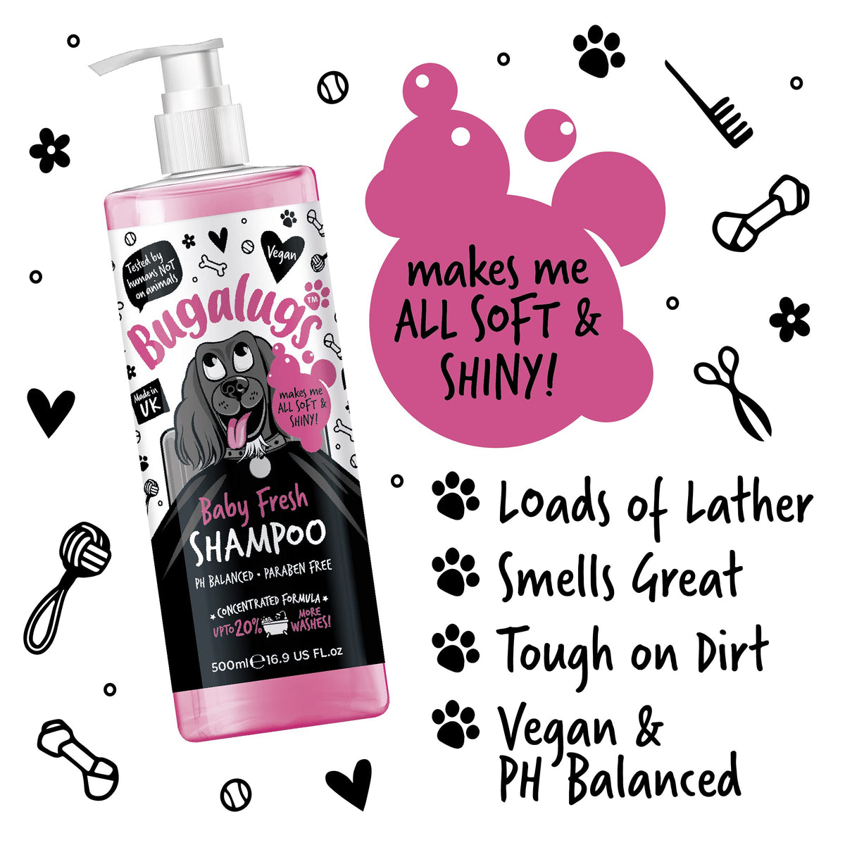 Baby Powder Scent Dog Shampoo 16.85 FL Oz O94772
