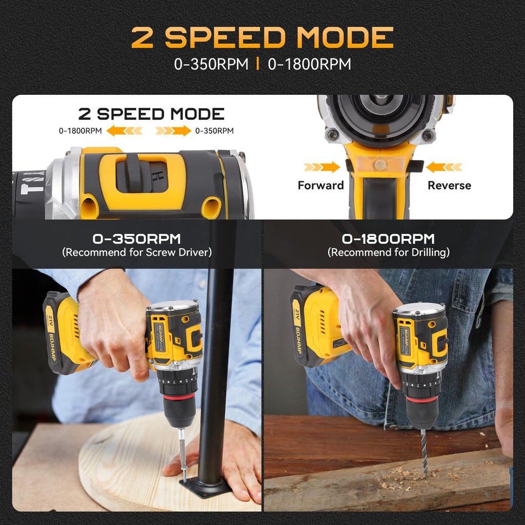 3/8" Brushless Compact Drill Tool Set with Drill Bit and Sockets X39149