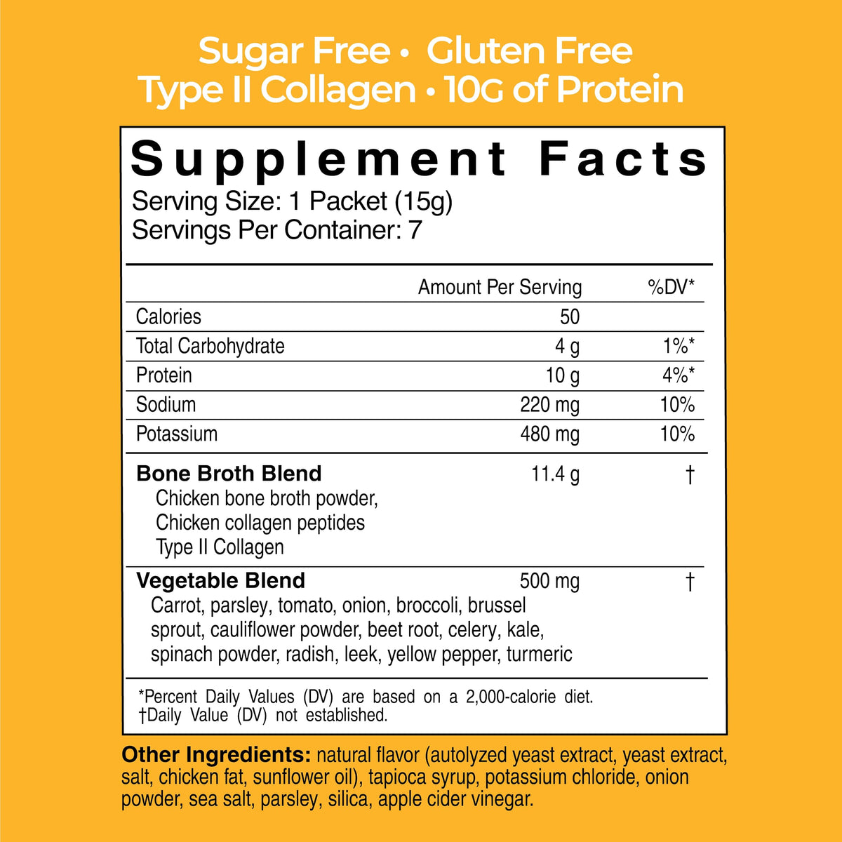 Instant Chicken Bone Broth 10G Protein Collagen Type II 4 Pack T239