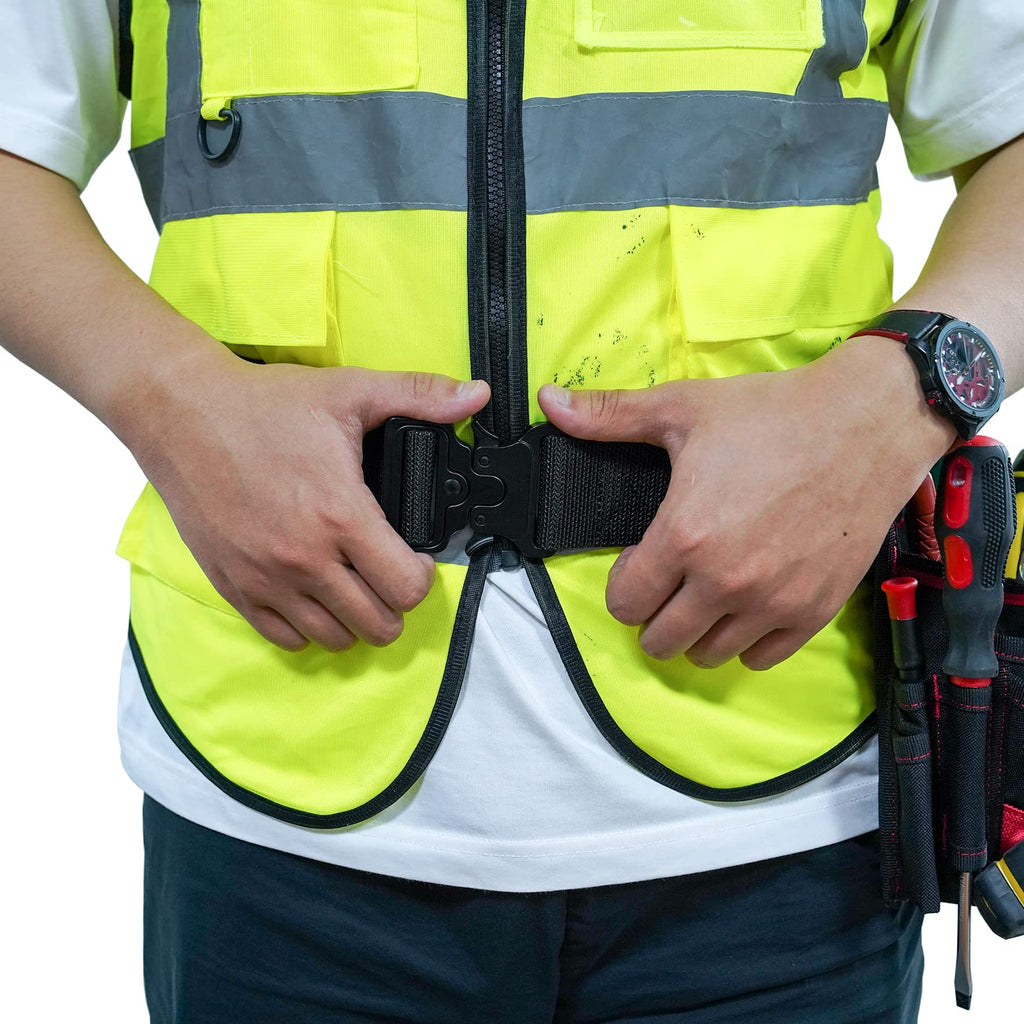 2" Nylon Web Work Tool Belt with Quick Release Metal Buckle E4045