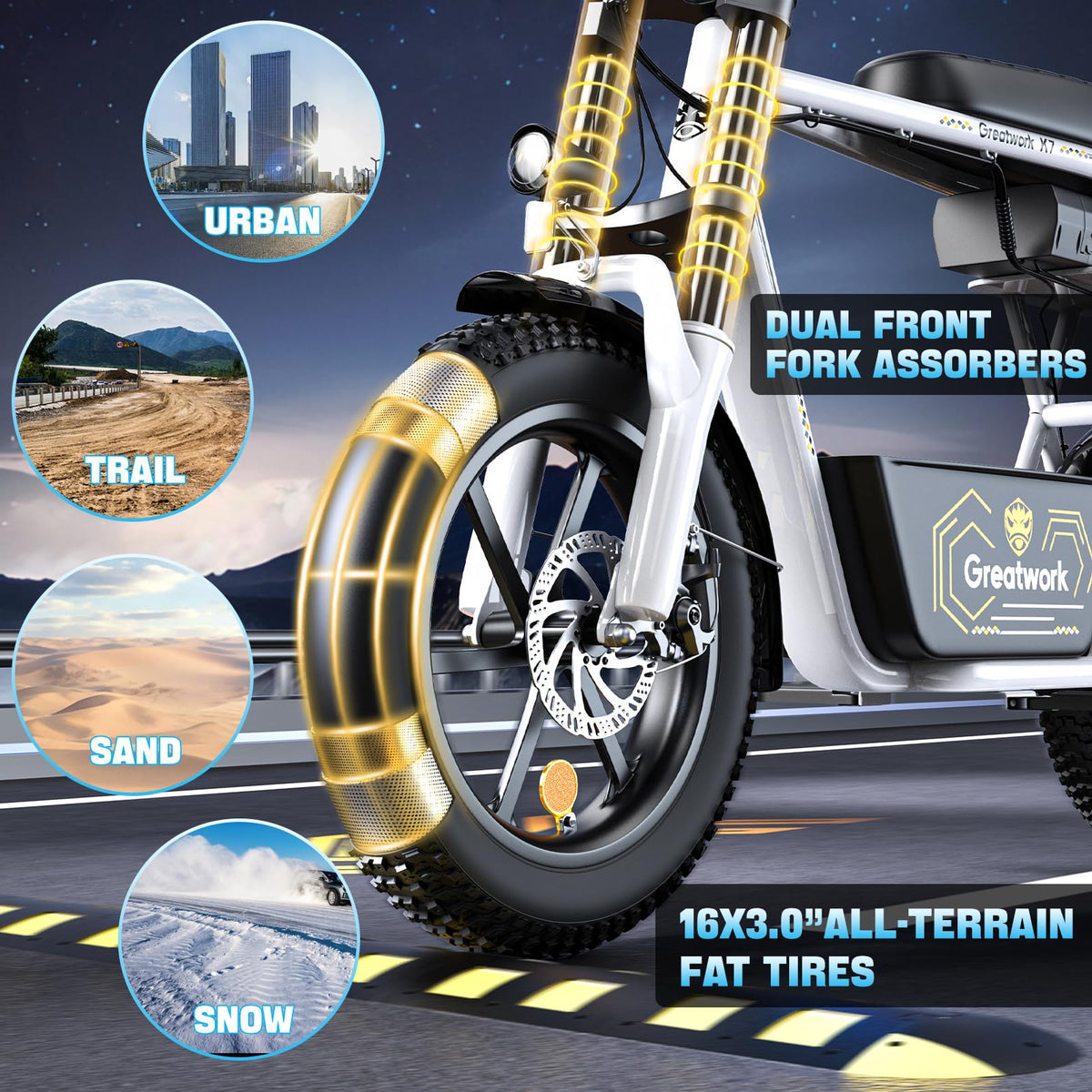 1500W Electric Scooter with Seat V668