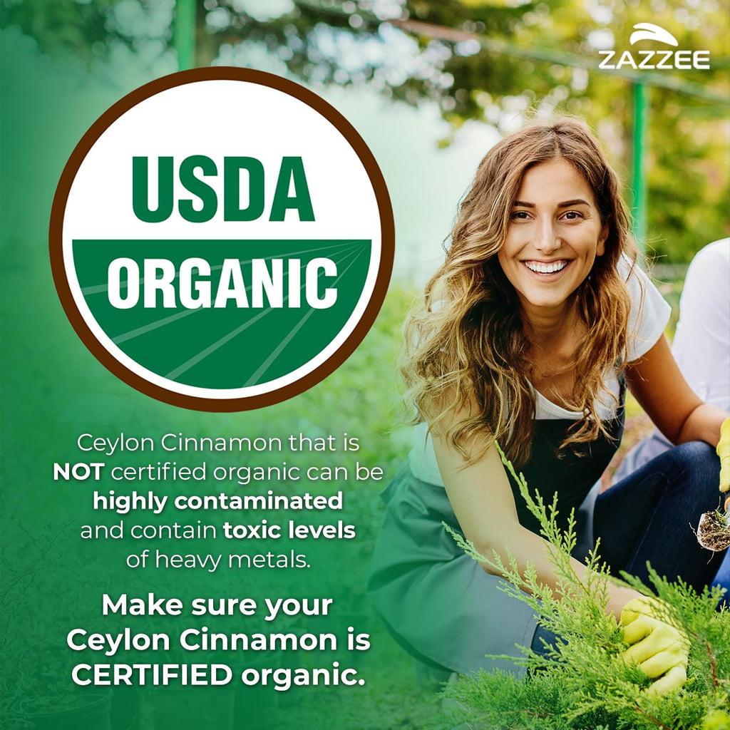USDA Organic Ceylon Cinnamon 20:1 Extract 150 Capsules U428686