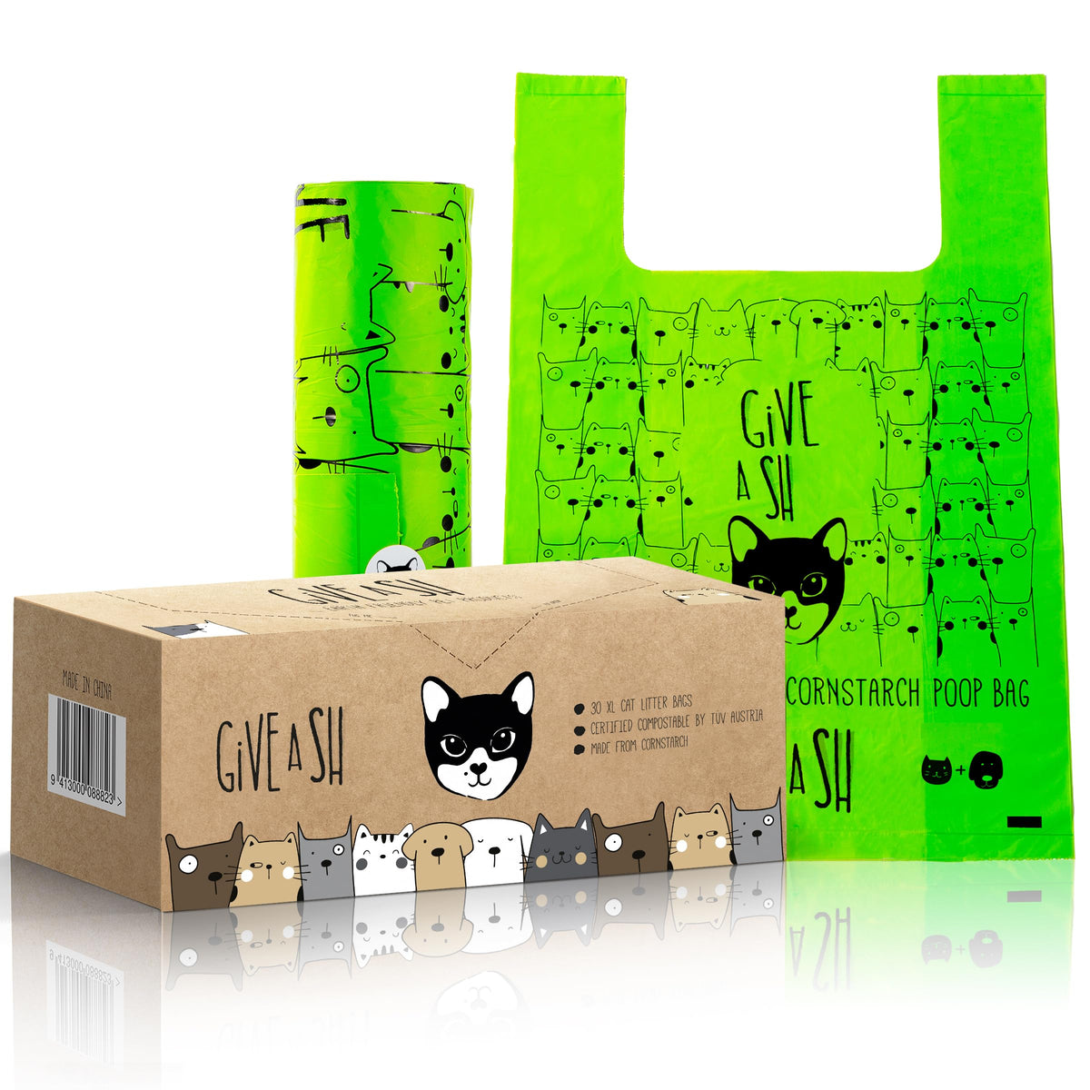 Compostable Cat Litter Bags XL 30 Count T567