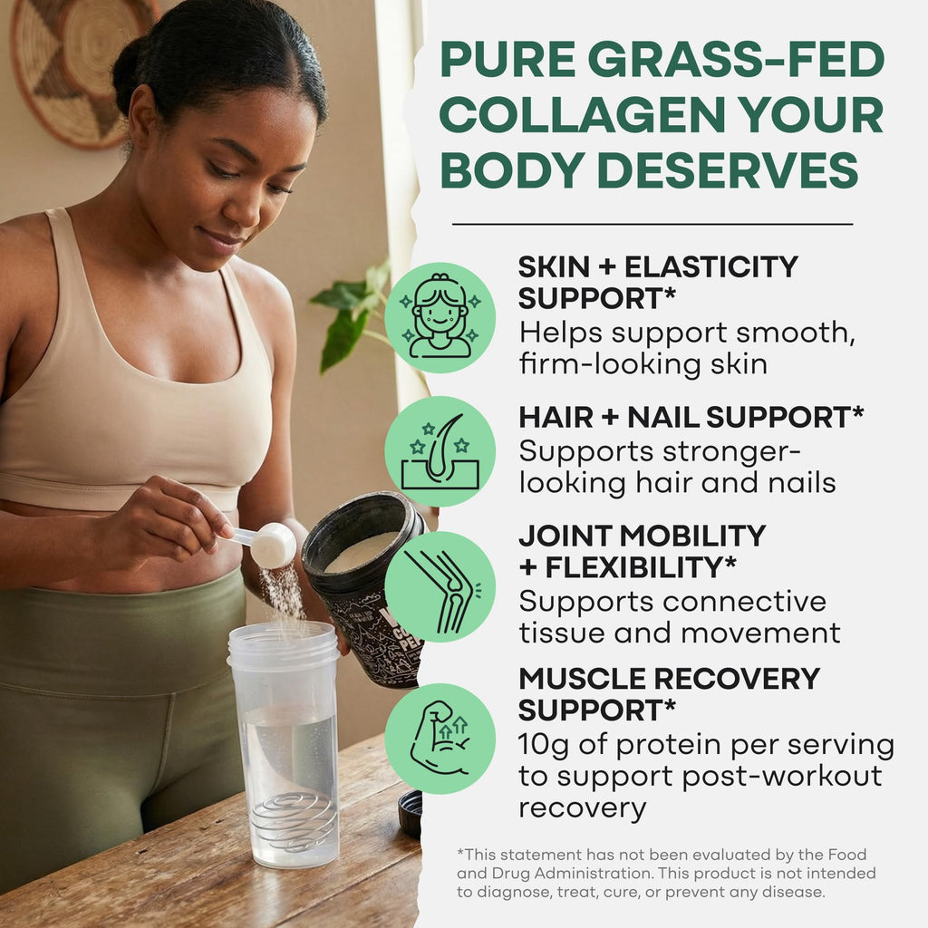 Collagen Peptides Powder Grass-Fed Hydrolyzed 16oz T7054