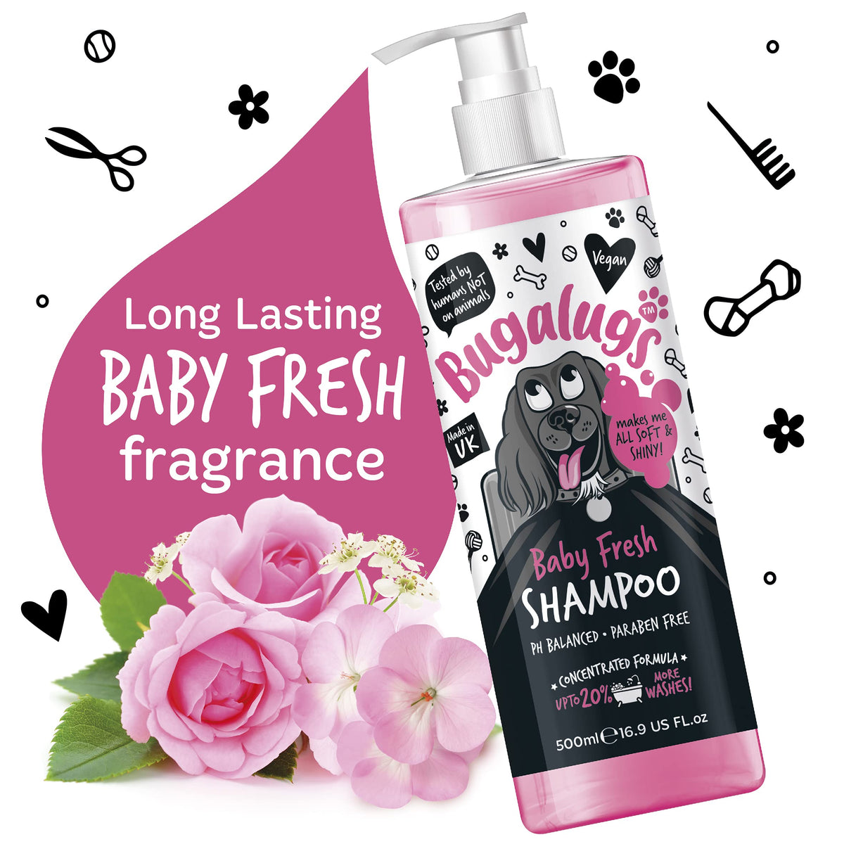 Baby Powder Scent Dog Shampoo 16.85 FL Oz O94772