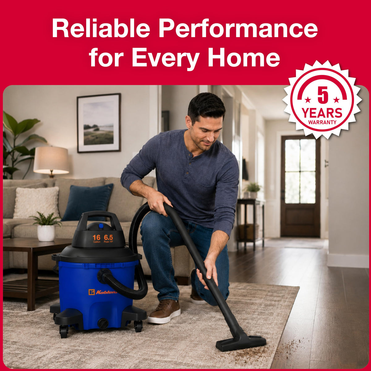 16 Gallon Wet Dry Vacuum Cleaner I92370