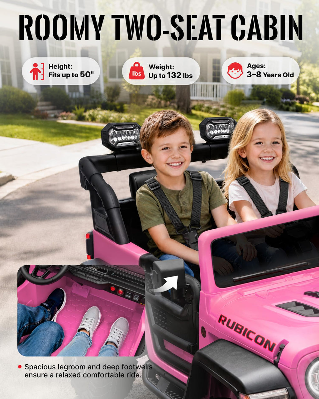 24V 2 Seater Ride on Car with Remote Control K52432