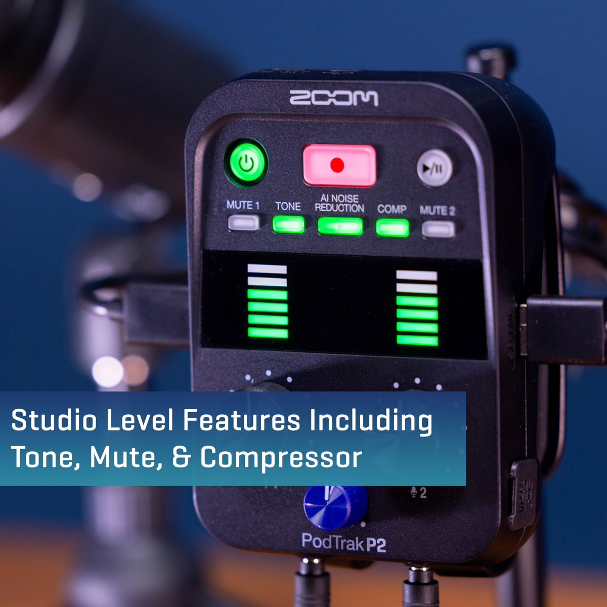 Podcast Recorder with 2 USB Mic Inputs M3488