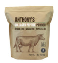 Collagen Peptide Powder, 1 lb, Hydrolyzed, Gluten Free, Grass Fed, Unflavored O713