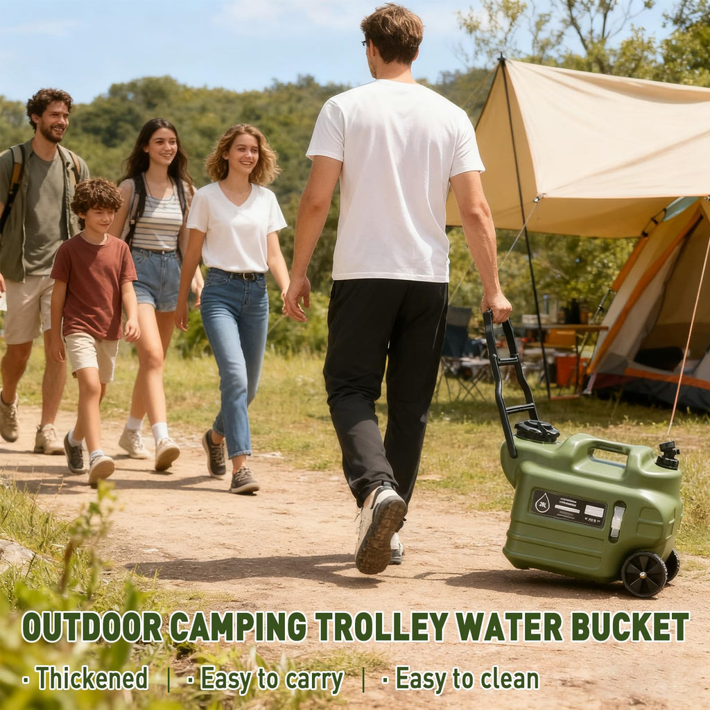 7.4 Gallon Water Jug with Wheels & Handle S524