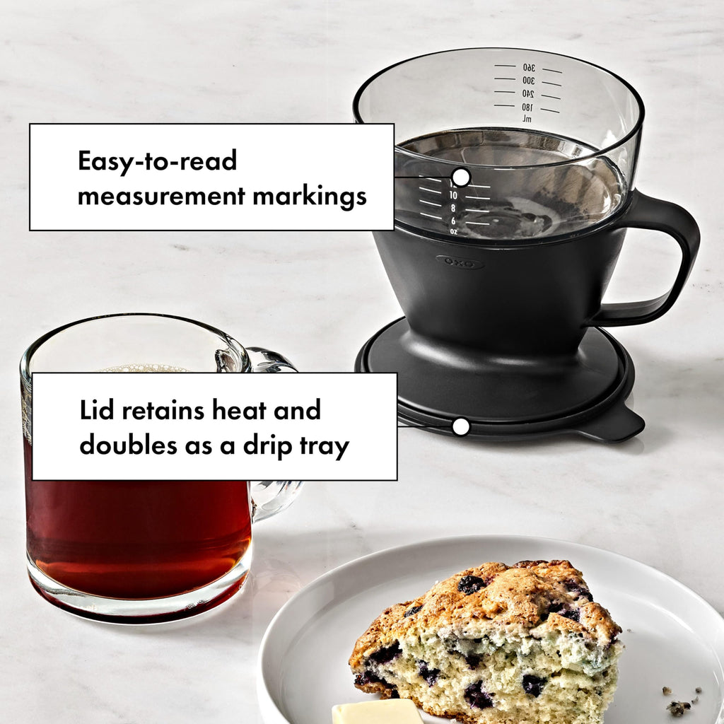 Single Serve Pour-Over Coffee Maker 12 oz Matte Black B95058