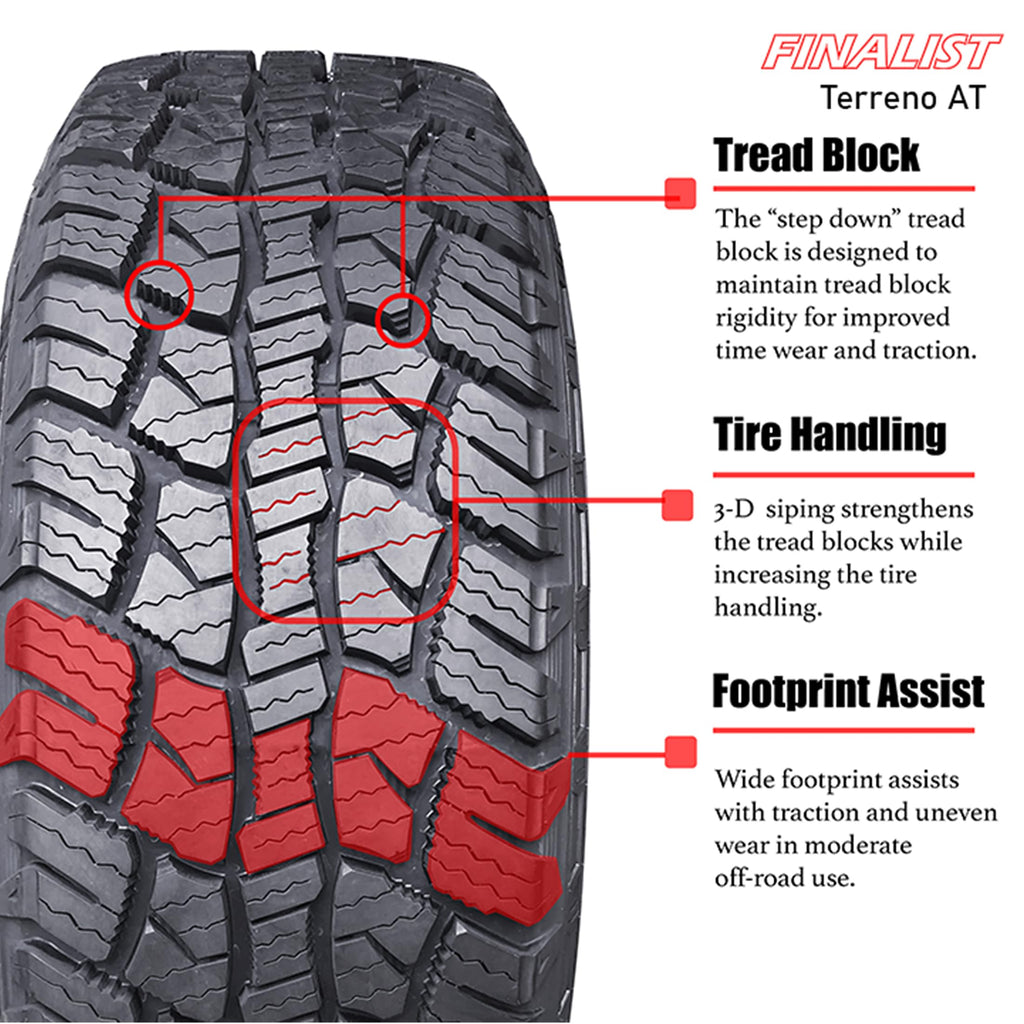 Set of 4 275/60R20 115T All Terrain Tire K88259
