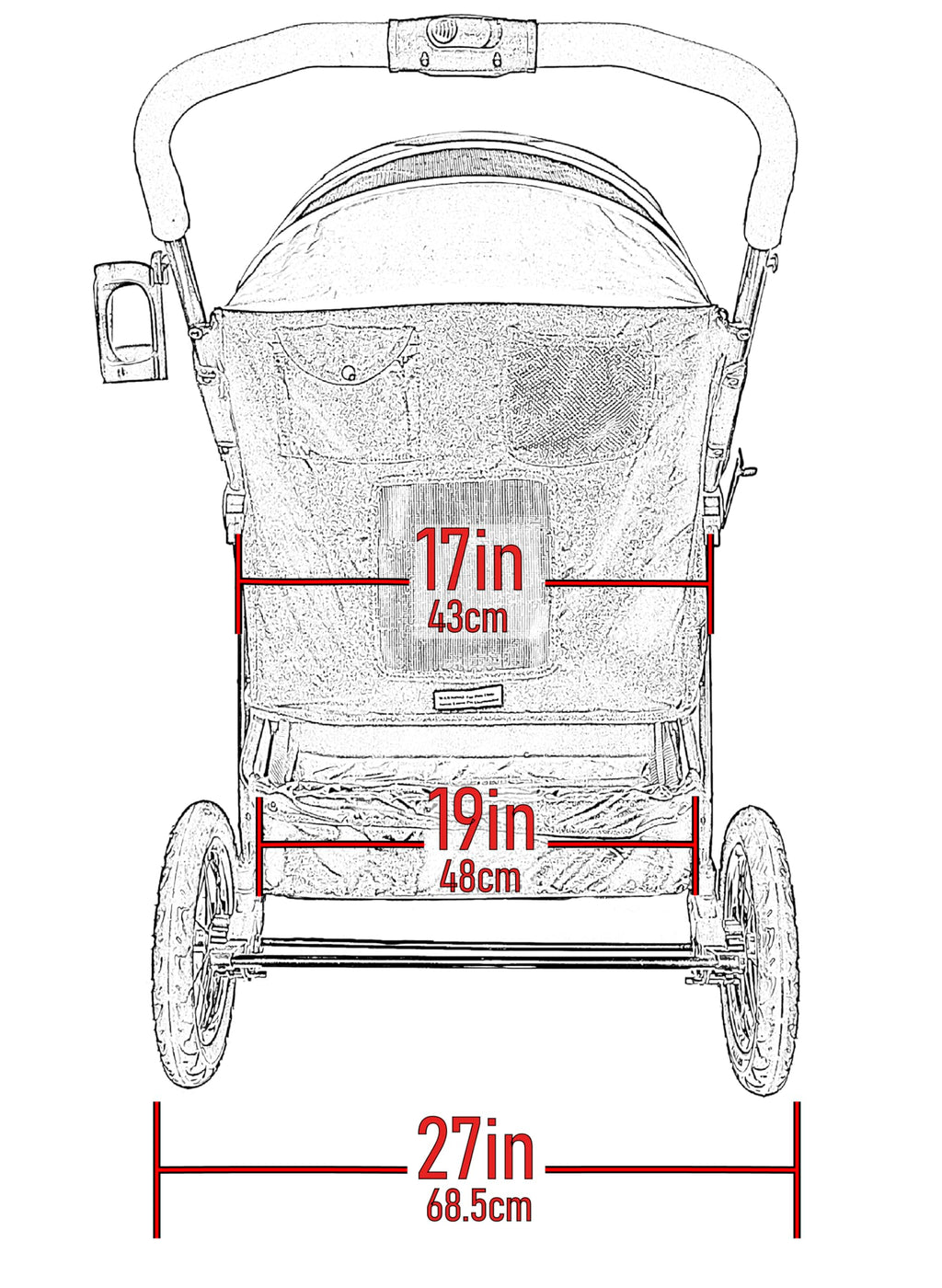 Extra Large Pet Stroller A2281