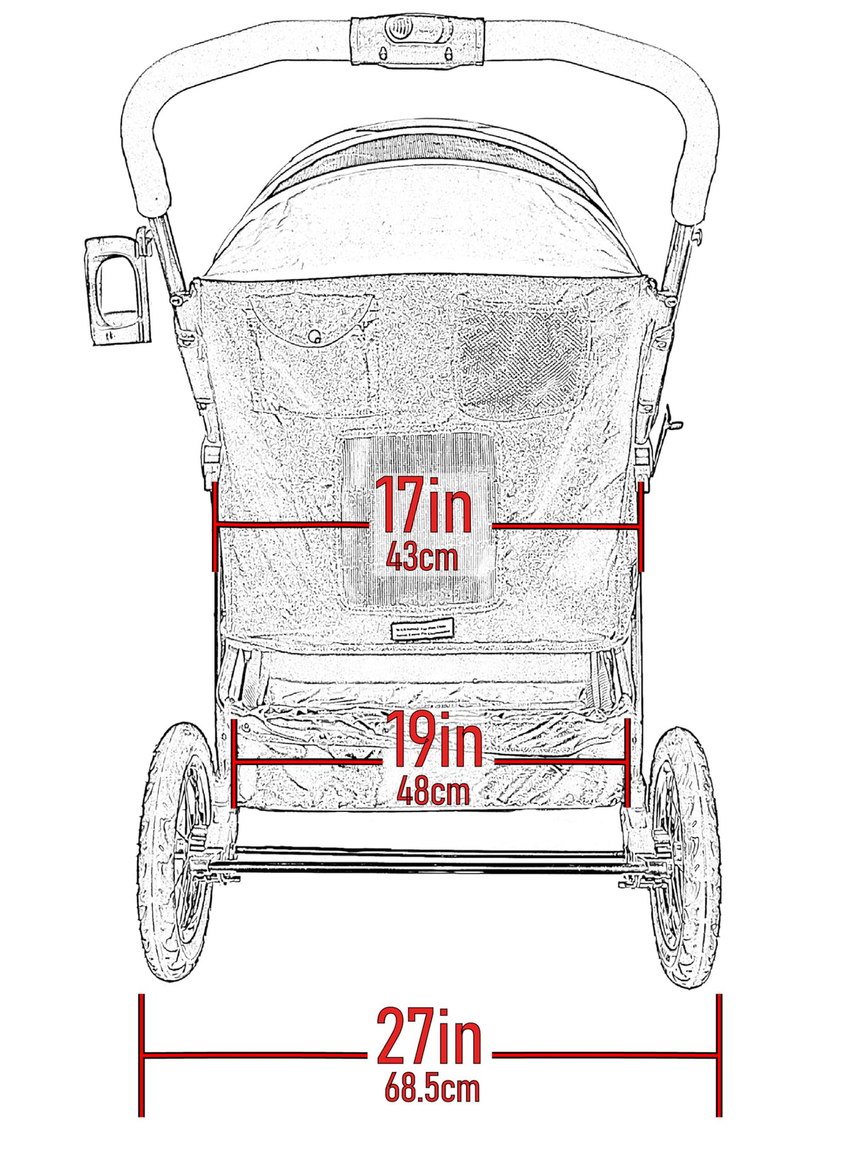Extra Large Pet Stroller A2281