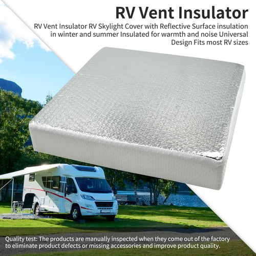 14"x14"x3" RV Vent Insulator (1-Pack) Reflective Skylight Cover F64819