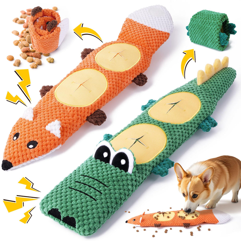2 Pack No Stuffing Squeaky Dog Toys C363
