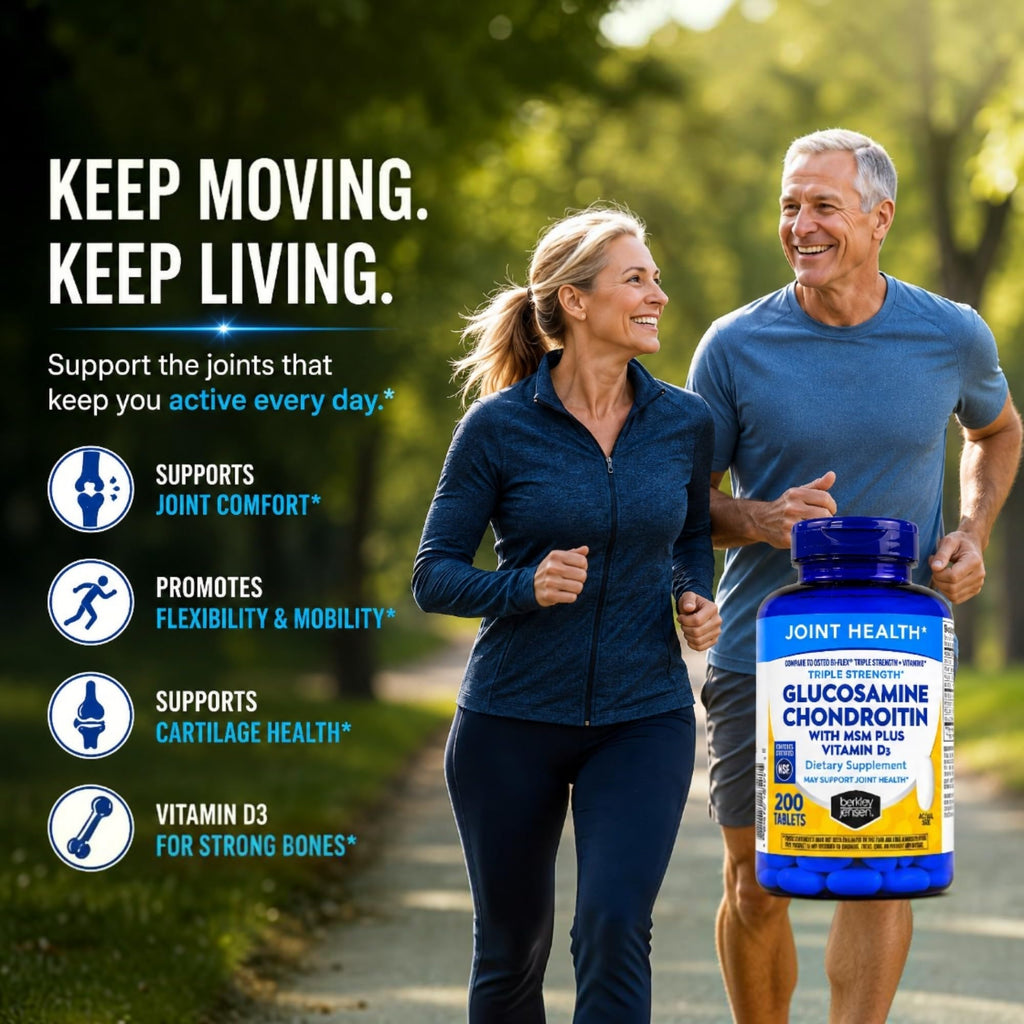 Glucosamine Chondroitin MSM D3 Joint Supplement Tablets 200 Count Z636