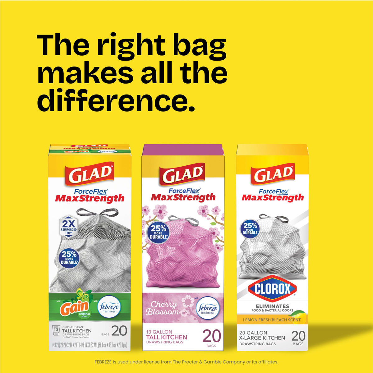 Medium Drawstring 8 Gallon Trash Bags 80 Count K636832