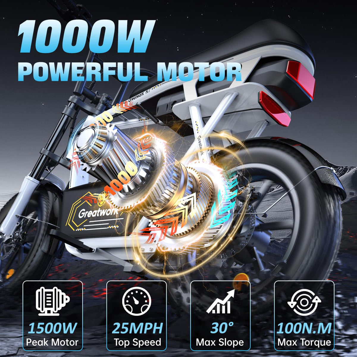 1500W Electric Scooter with Seat V668