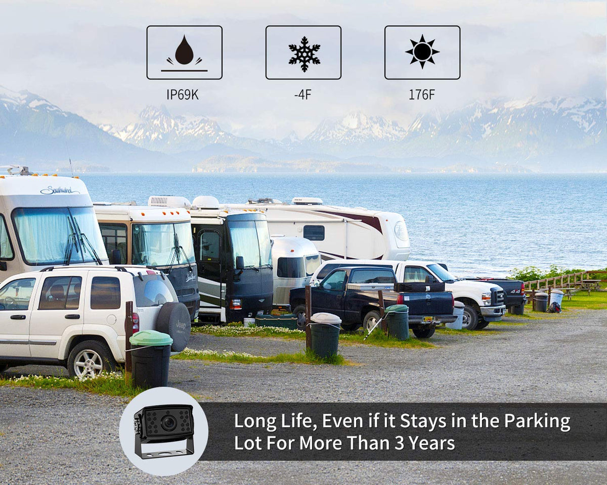 Wired Backup Camera System with 7" Monitor M1343