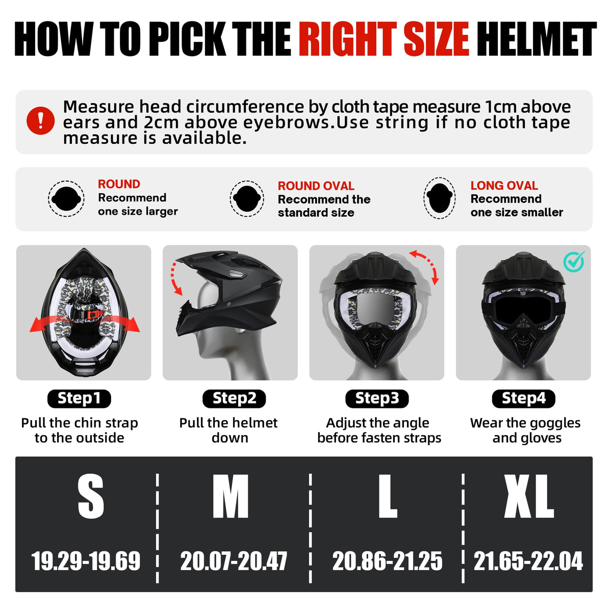 Youth Full Face Motocross Helmet K973