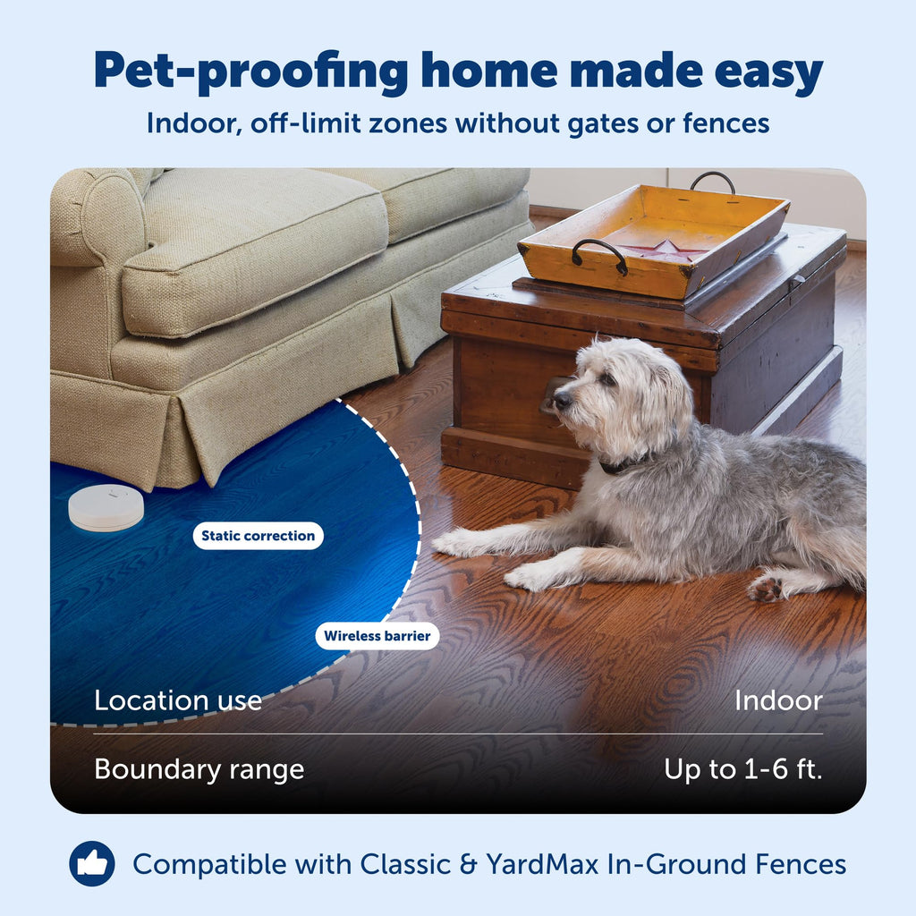 Indoor Wireless Pet Barrier with Receiver Collar X1707